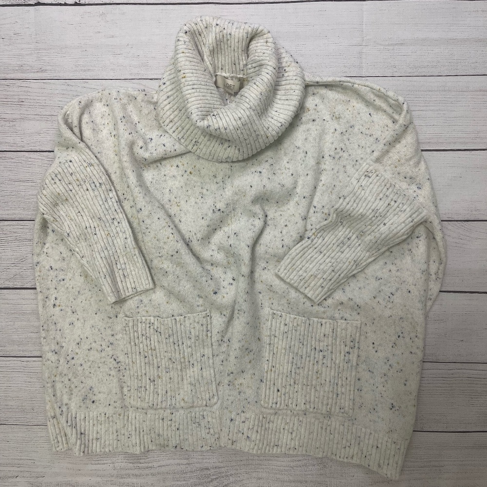 Loft Poncho-Style Cowl Neck Sweater